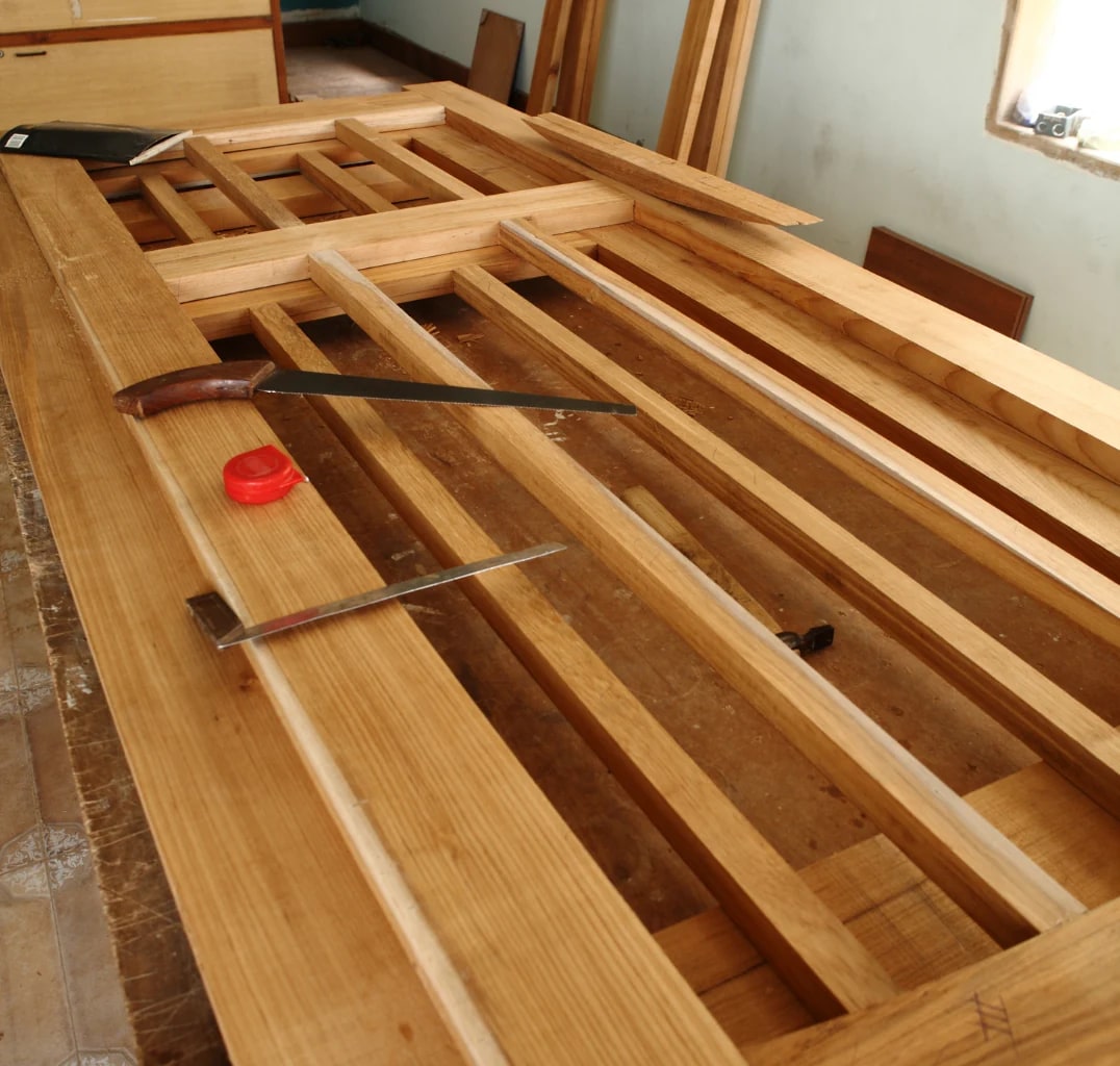 Teak wood from the source collection